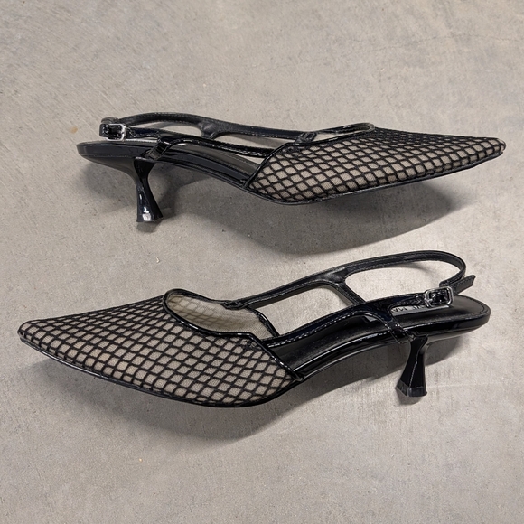 STEVE MADDEN legaci fishnet kitten heels 8.5 - Picture 5 of 9